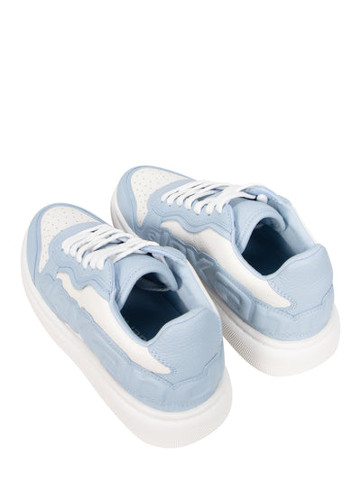 Puff Low Top Sneaker White/Blue