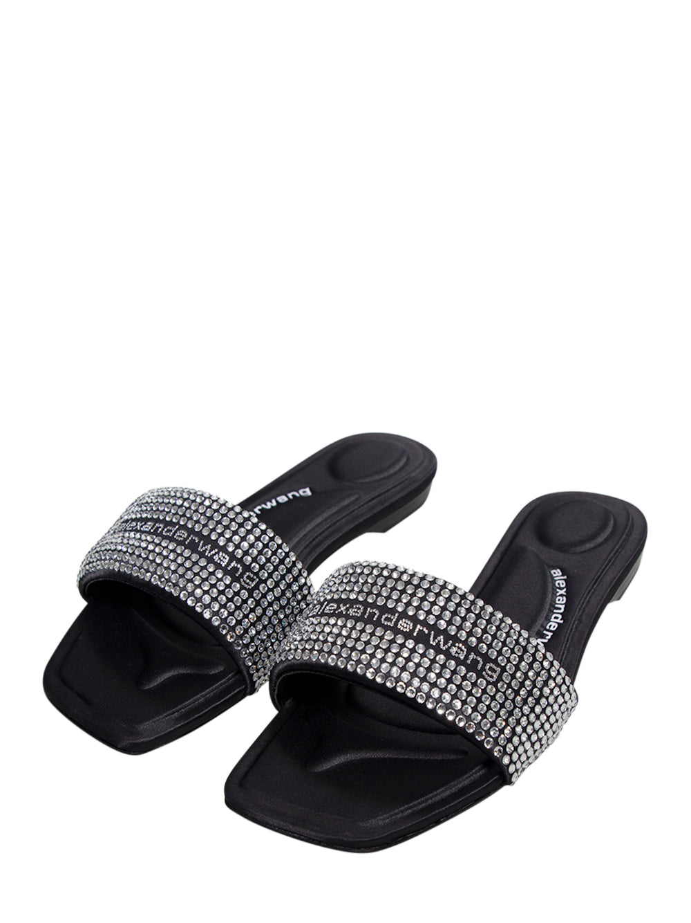 Vy Flat Sandal (Black/Silver)