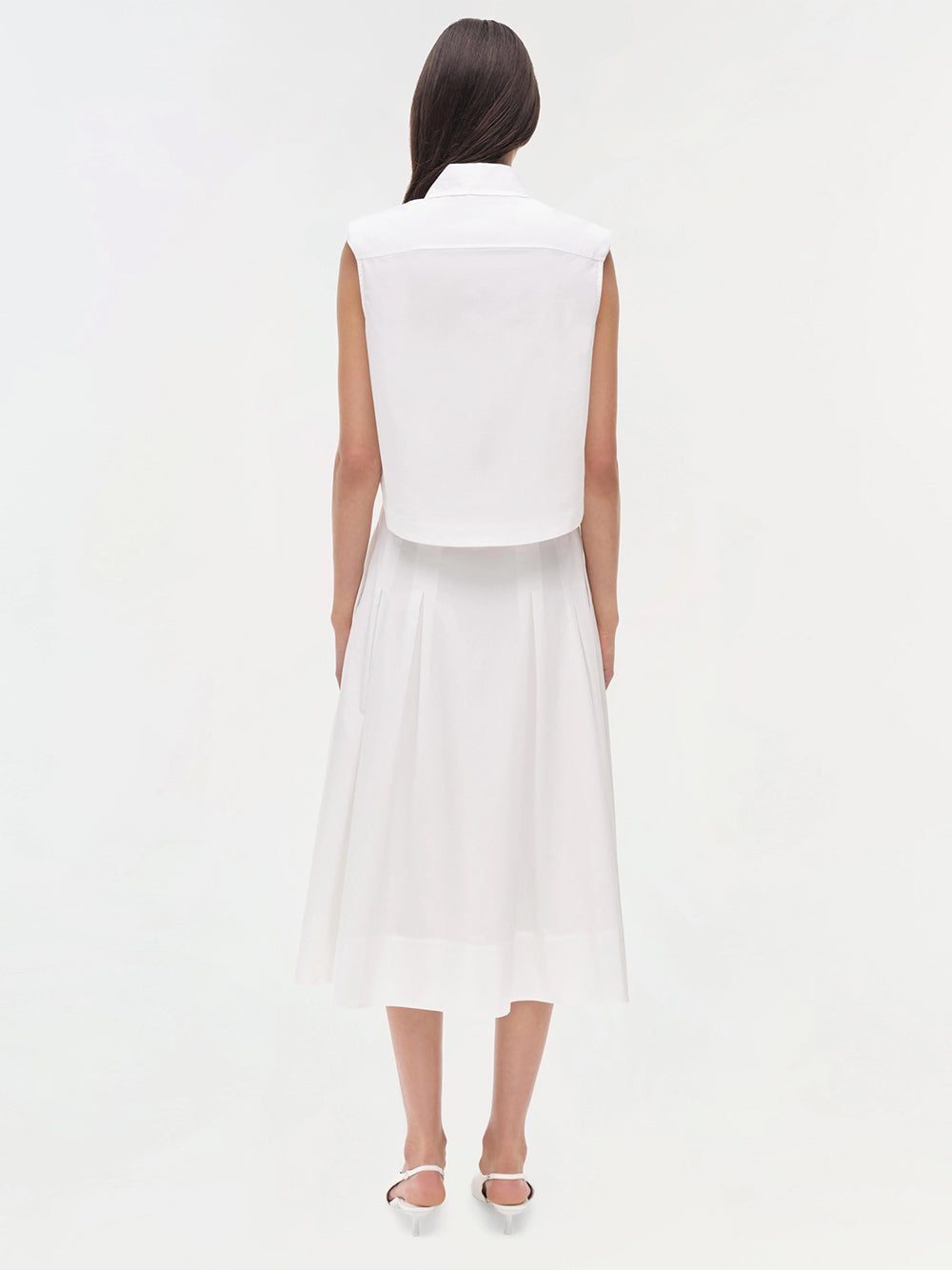 Winslow Cropped Shirt (White)