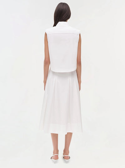 Winslow Cropped Shirt (White)