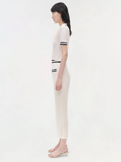 Paige Midi Skirt (Ivory Multi)