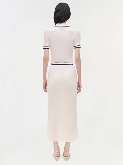 Paige Midi Skirt (Ivory Multi)
