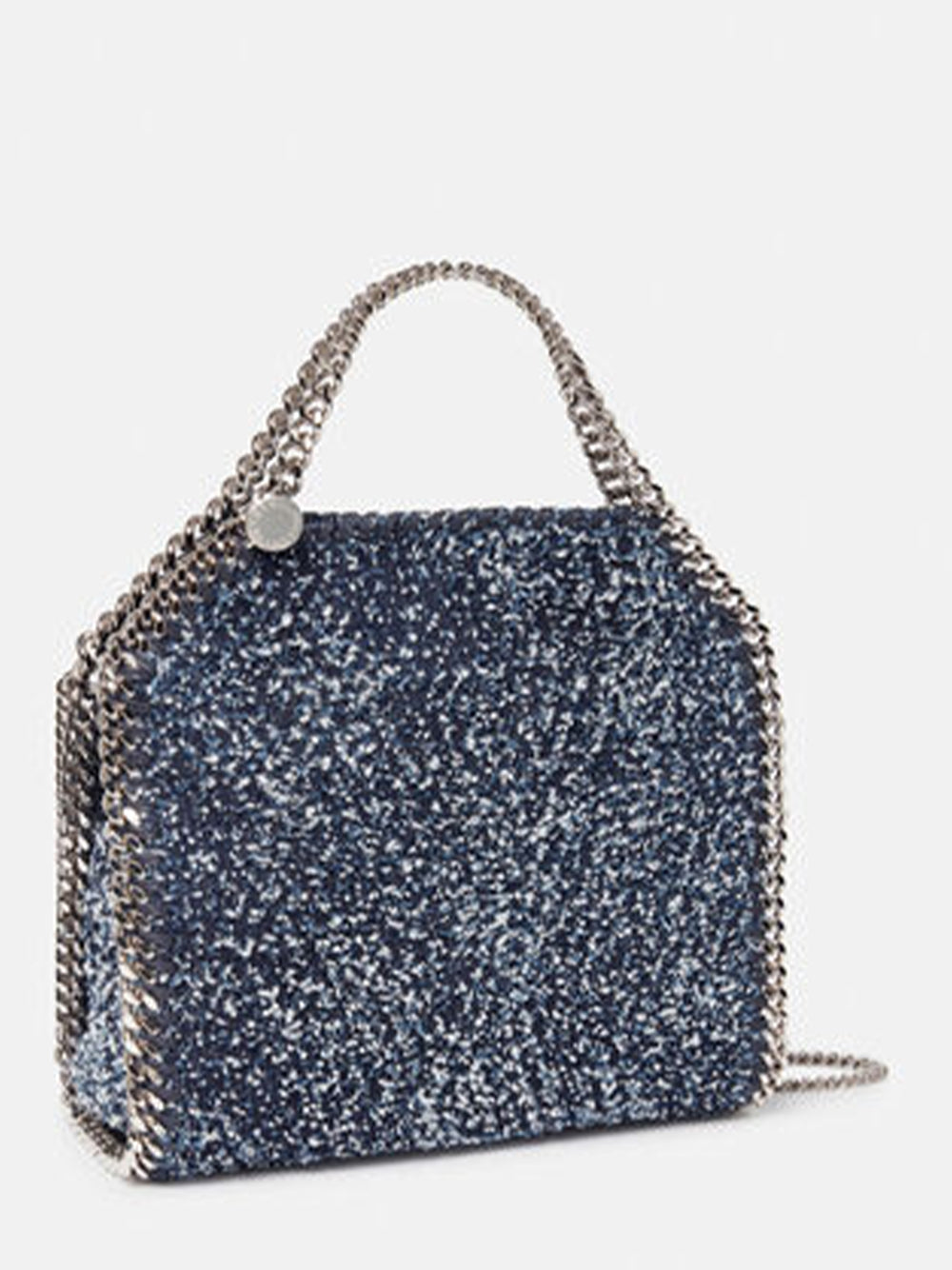 Falabella Mini Bouclé Tote (Speckled Blue)