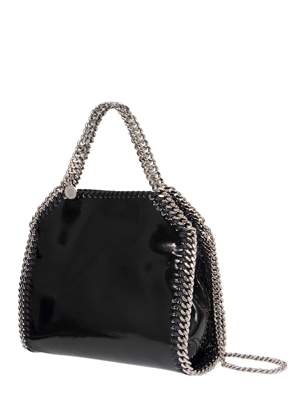 Falabella Mini Bag Crinkled Pa Black