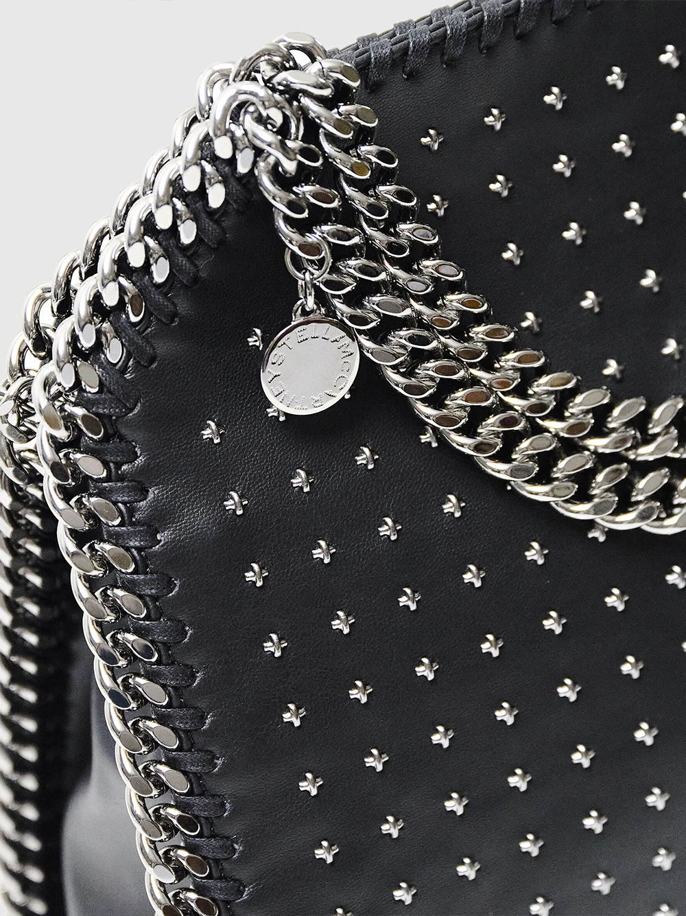 Falabella Star Studs Mini Tote Bag (Black)