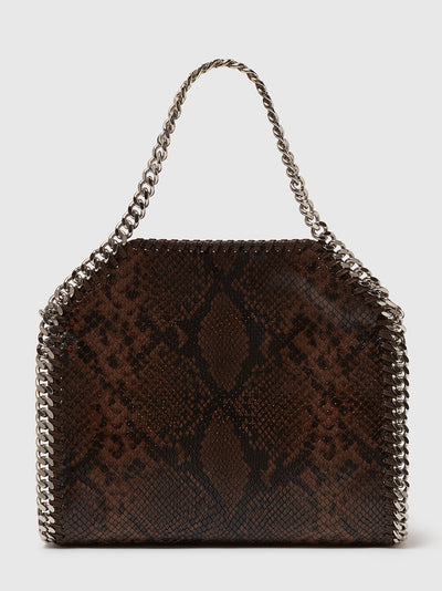 Falabella Snake Mini Tote Bag Espresso