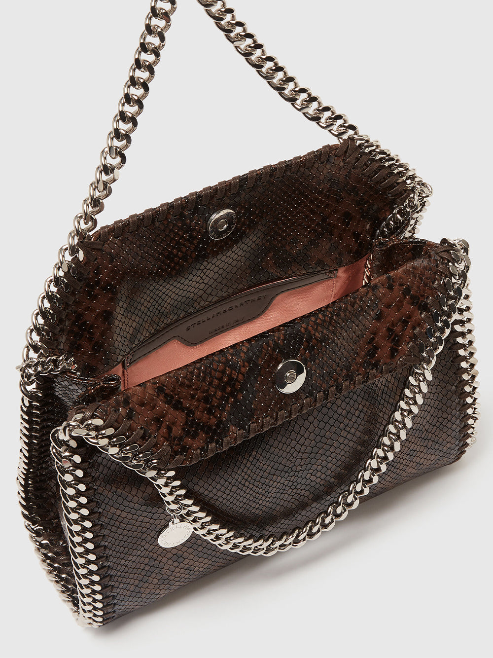 Falabella Snake Mini Tote Bag Espresso