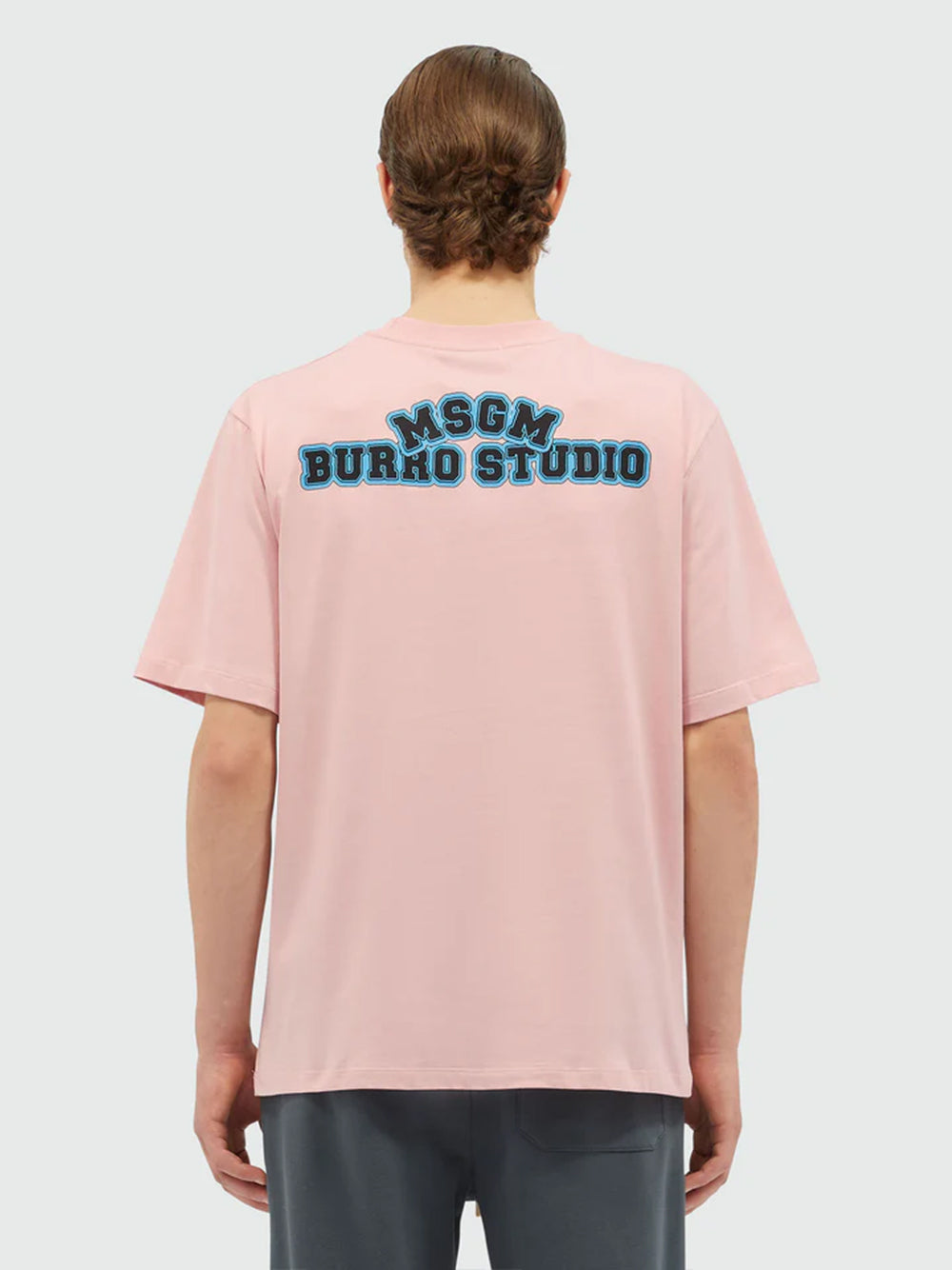 Organic Cotton "Fantastic Green Burro Studio" T-Shirt Light Pink