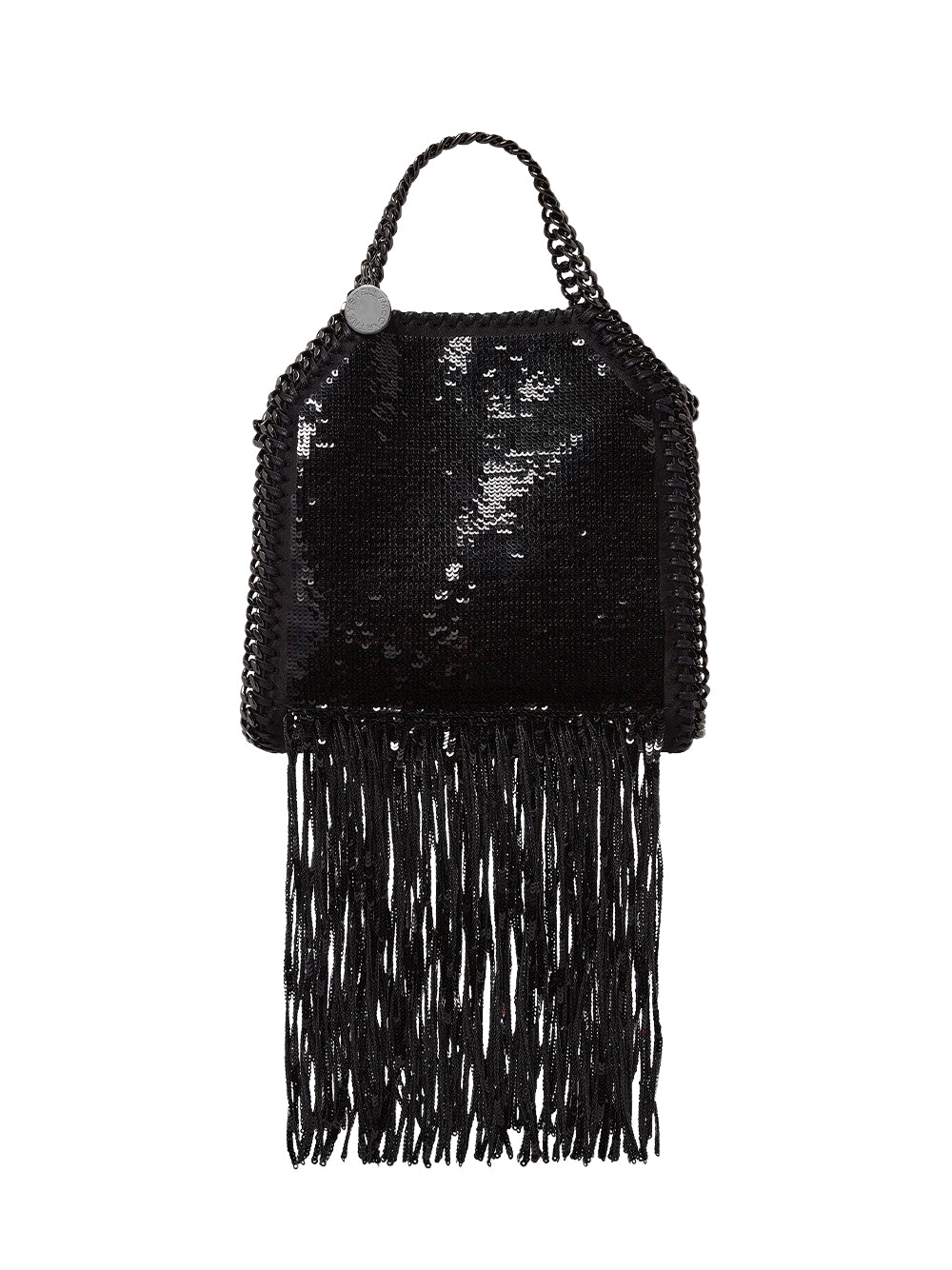 Falabella Tiny Bag Sequin Frin Black