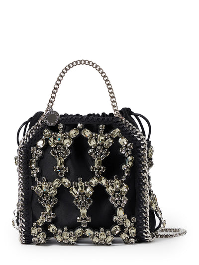 Tiny Tote Crystal Cage Black