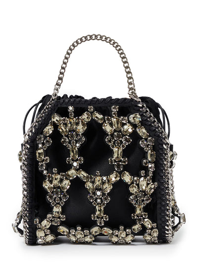 Tiny Tote Crystal Cage Black