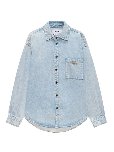 Camicia In Denim/Denim Shirt Light Blue
