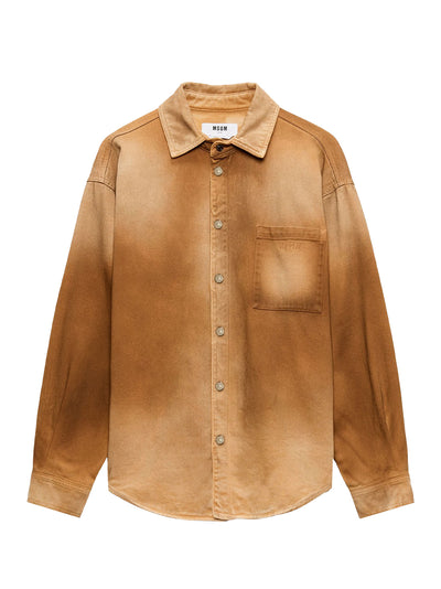 Camicia In Denim/Denim Shirt Beige