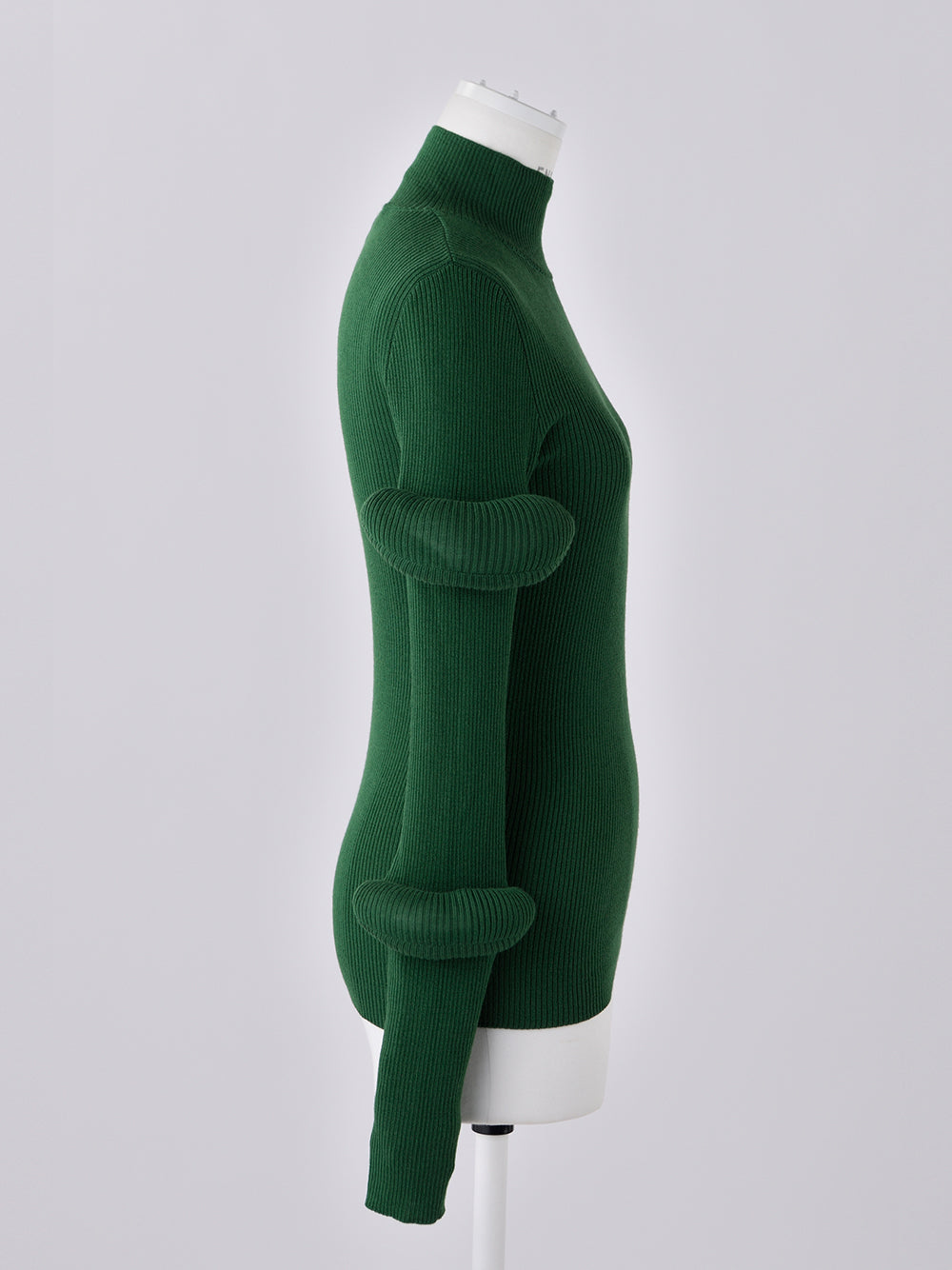 3D High Neck Pullover (Medium Green)