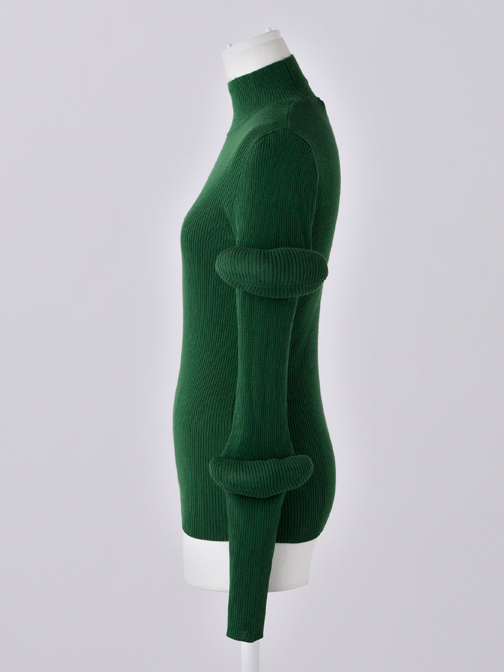 3D High Neck Pullover (Medium Green)