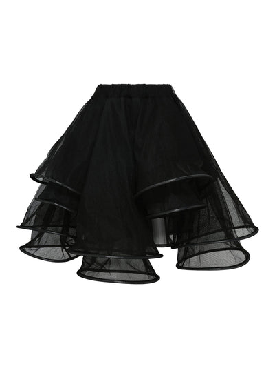 Nylon Tulle Skirt Black