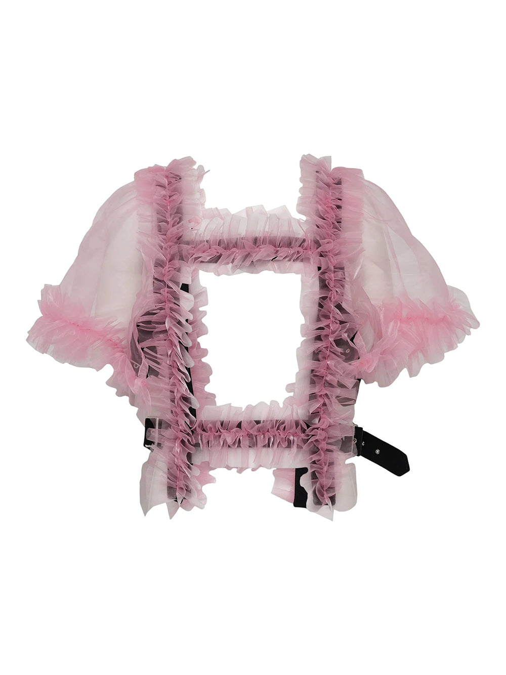 Polyester Organdy Vest Pink