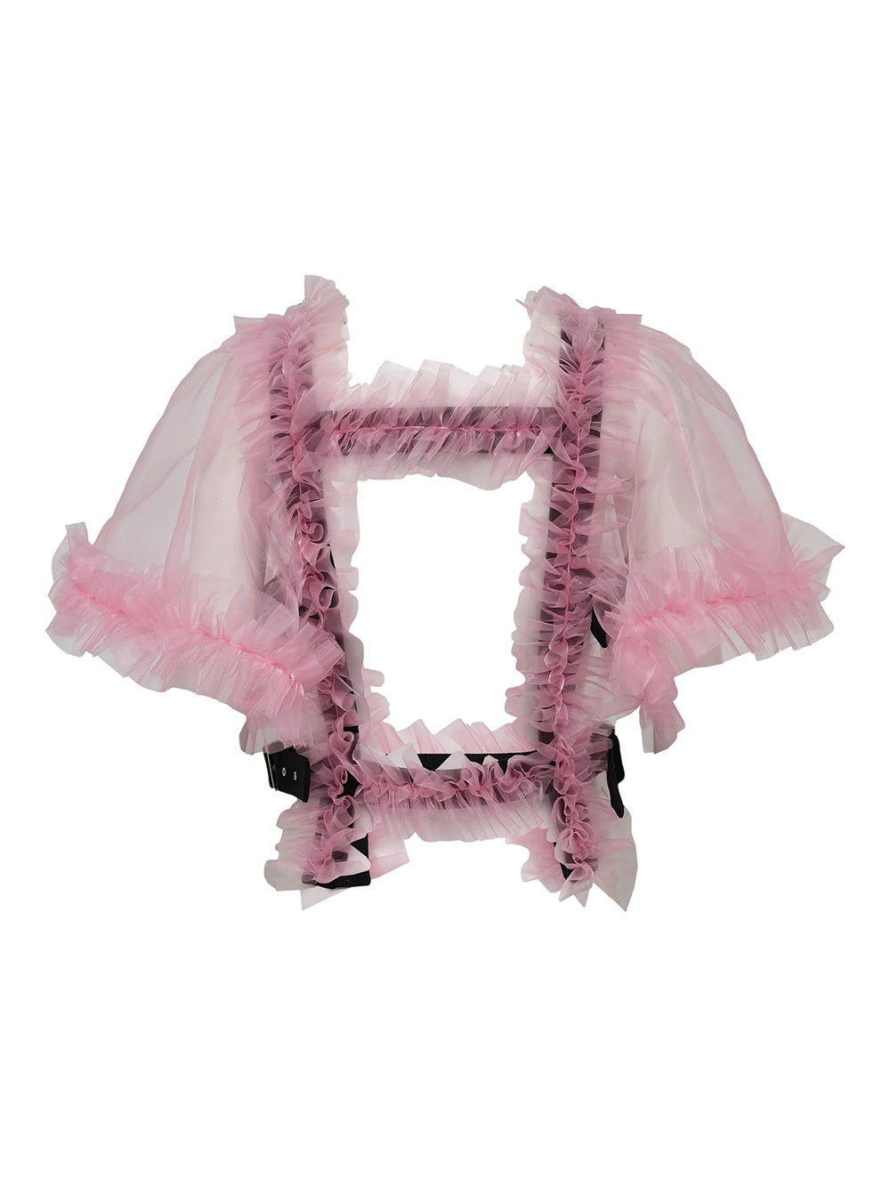 Polyester Organdy Vest Pink