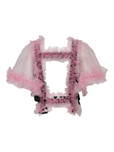 Polyester Organdy Vest Pink