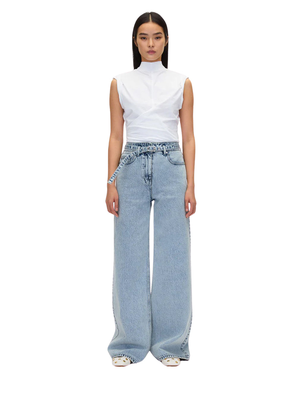 Draped Mockneck (White)