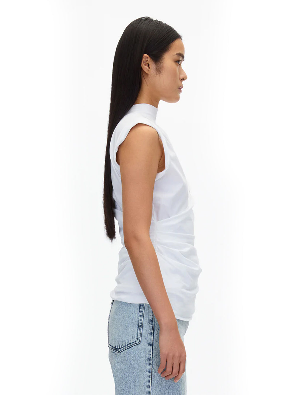 Draped Mockneck (White)