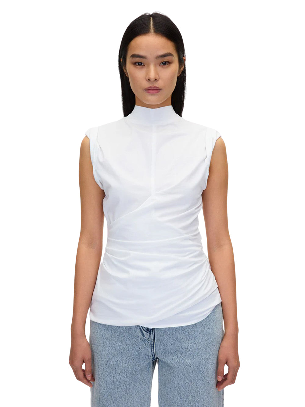 Draped Mockneck (White)
