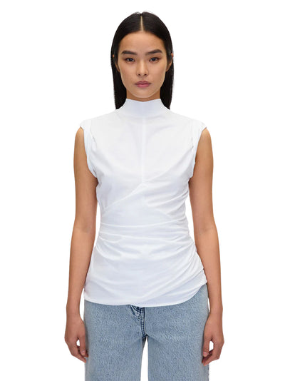 Draped Mockneck (White)