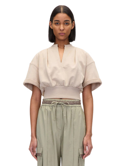 SS Cropped Sweatshirt (Concrete)