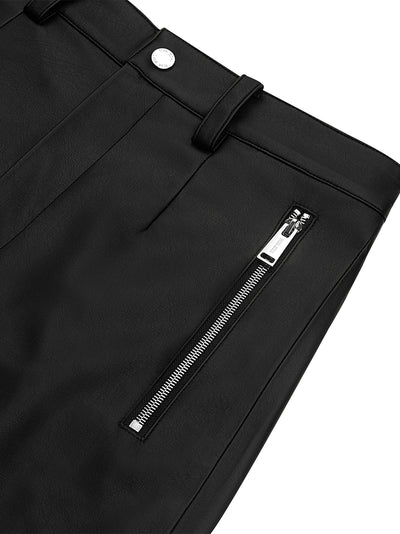 TEAM WANG Design The Original 1 Faux - Leather Trousers