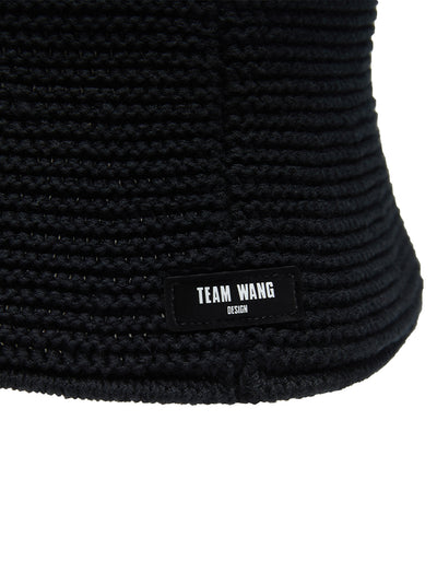 Knitted Bucket Hat Black