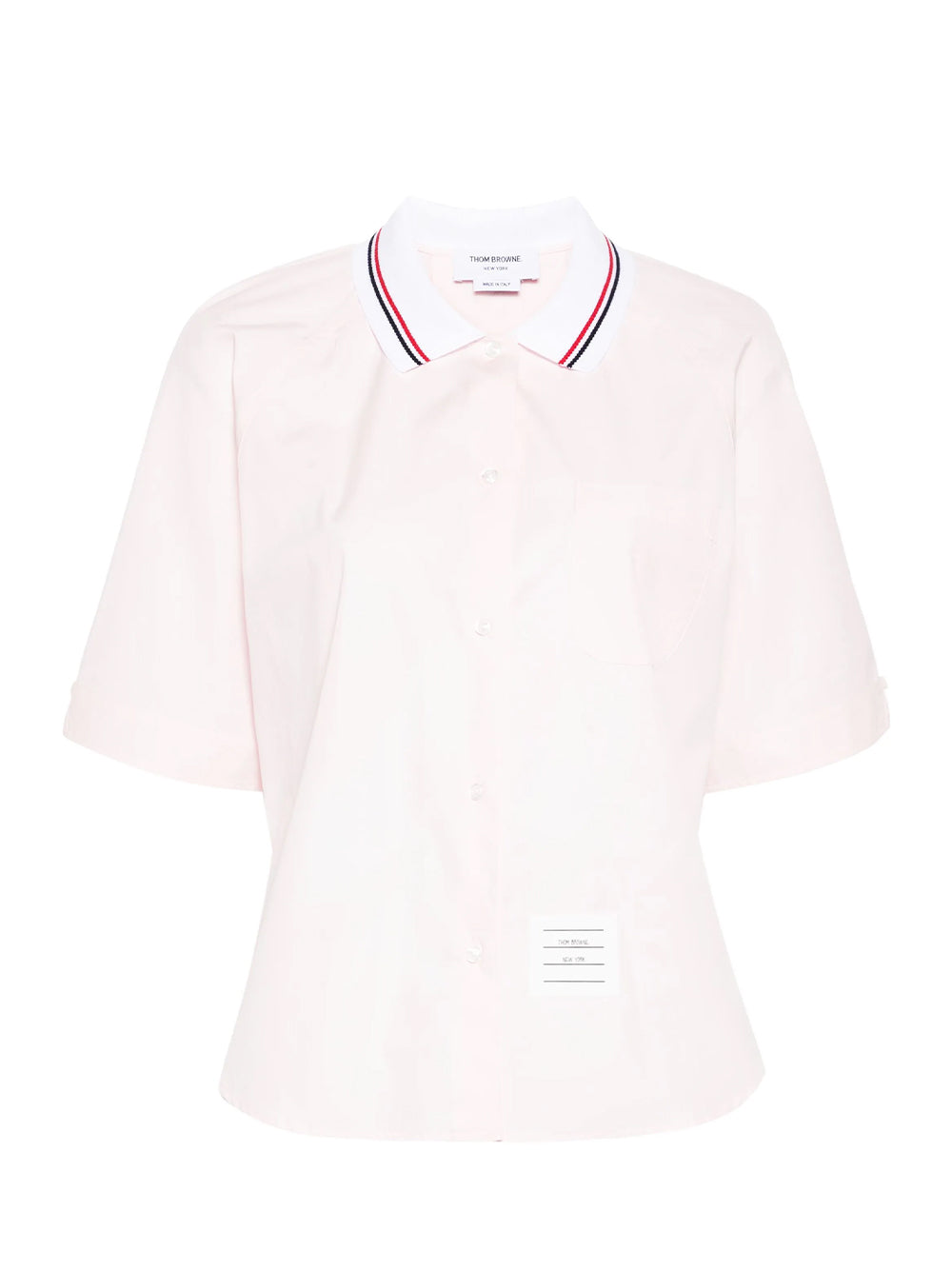 4-Bar Cotton-Poplin Shirt (Light Pink)