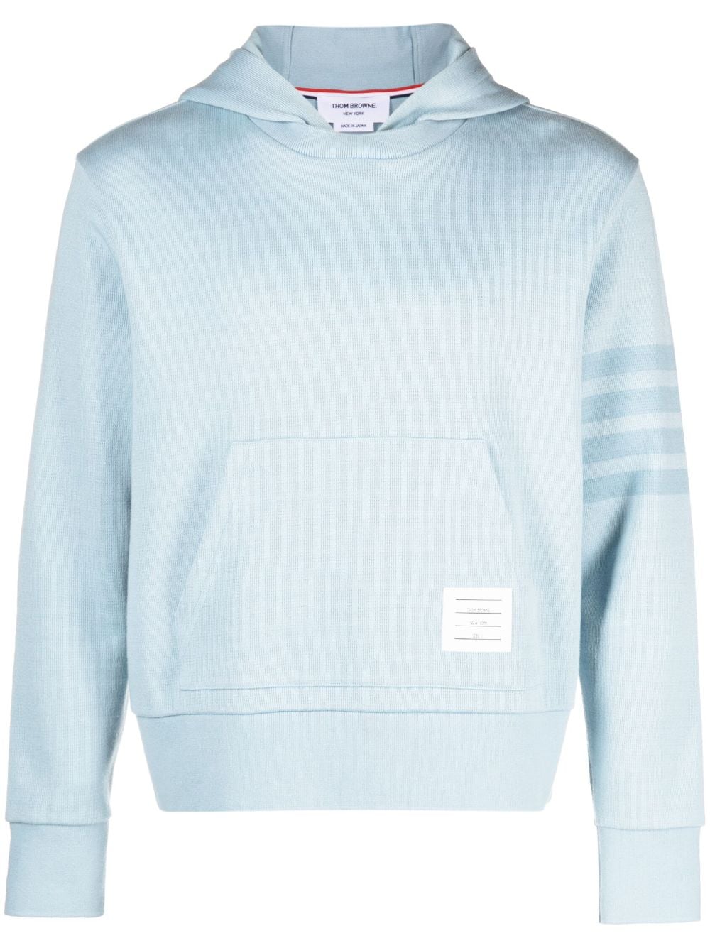 4-Bar Double Face Hoodie (Light Blue)