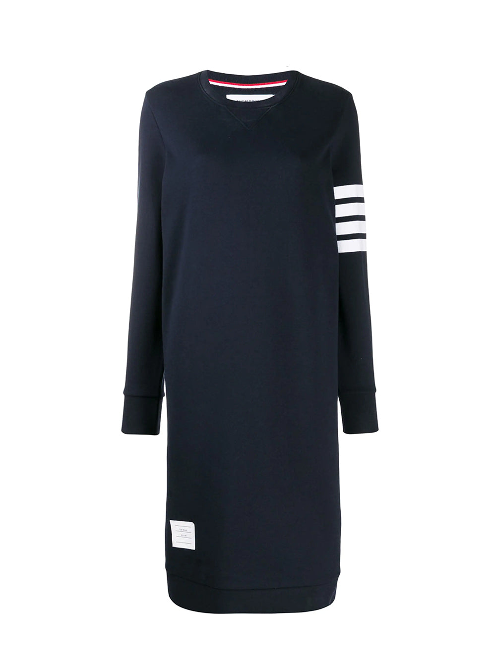 4-Bar Loopback Sweatshirt Dress (Navy)