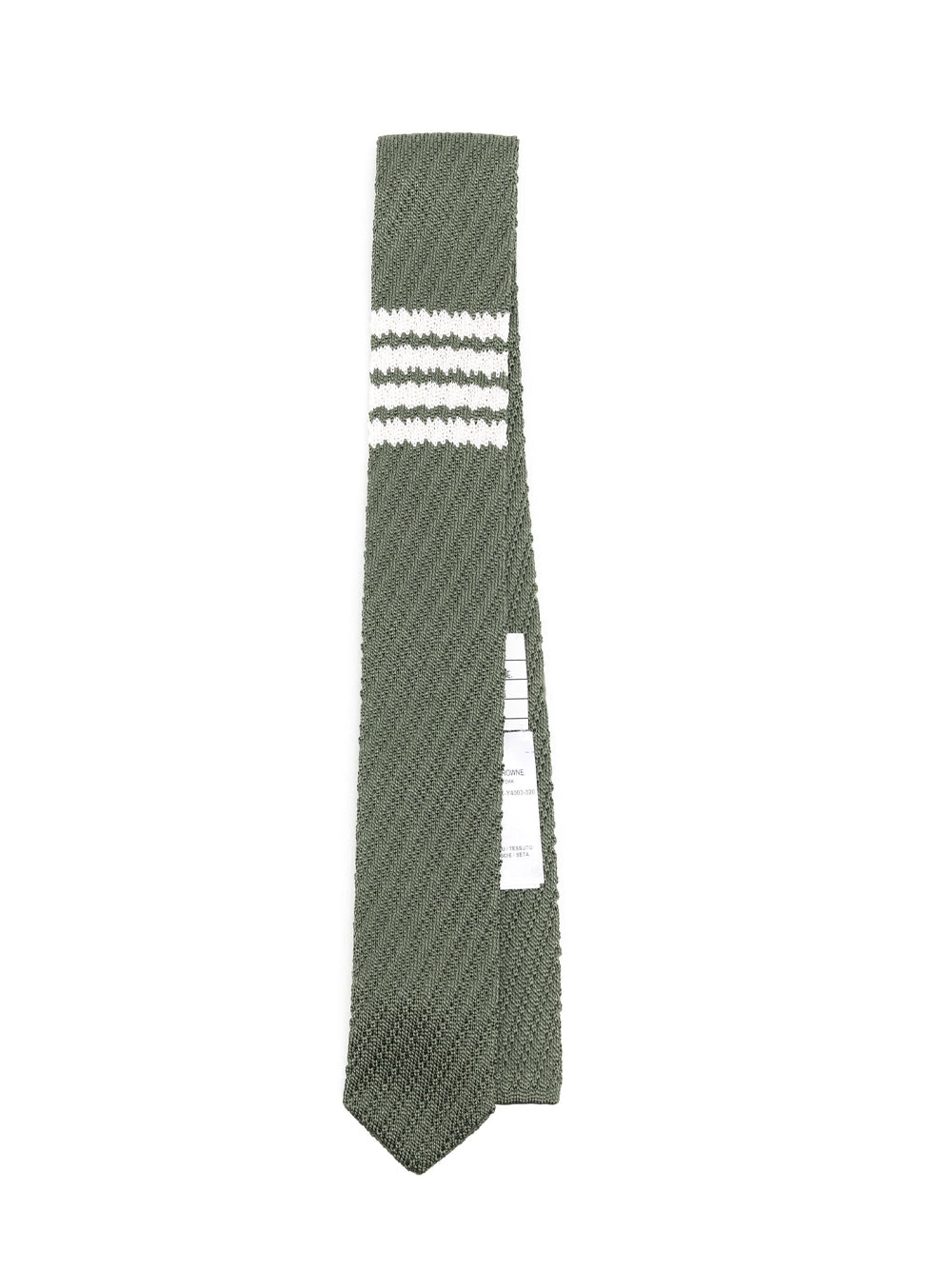 4-Bar Silk Knit Tie (Dark Green)