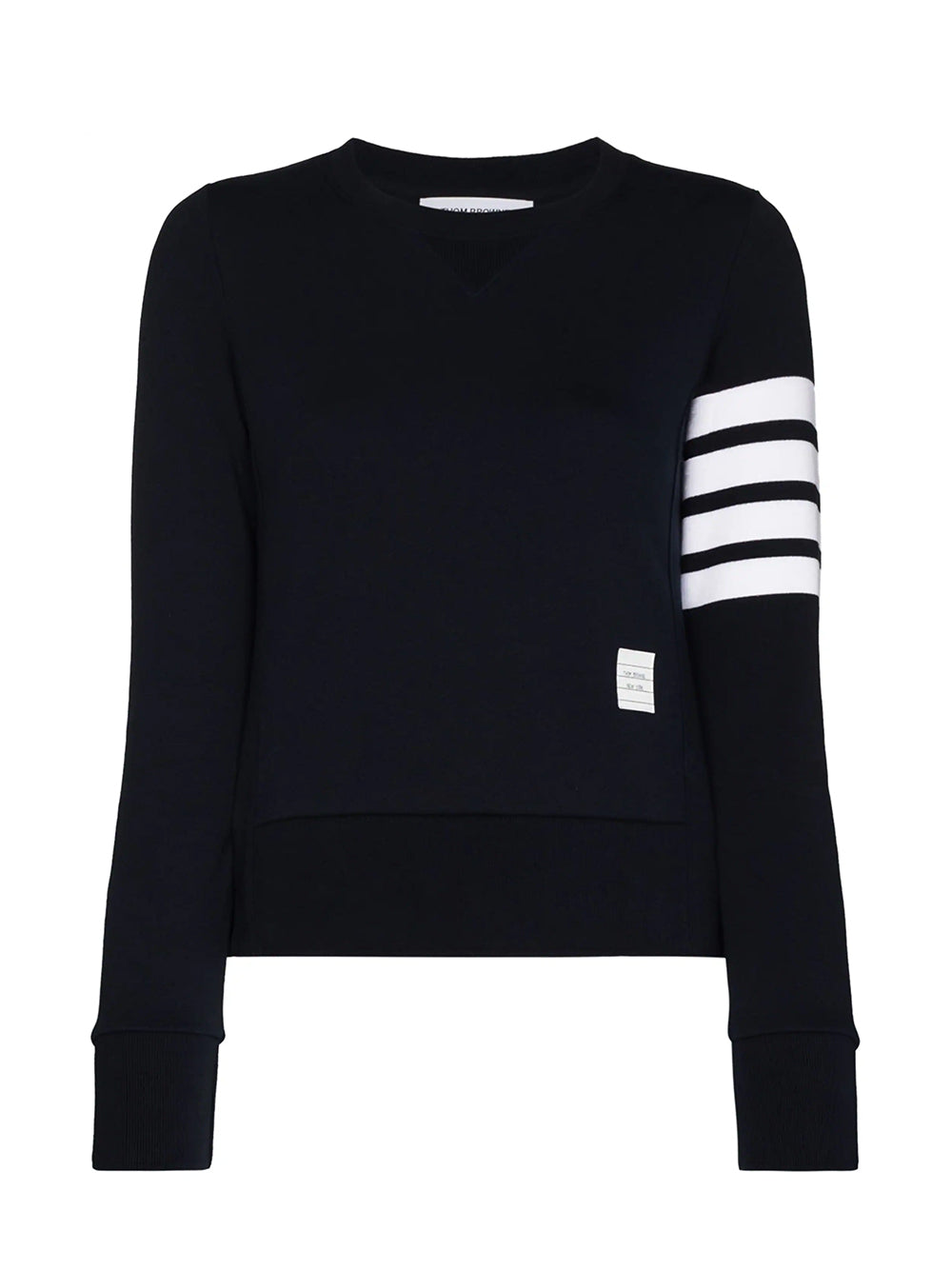 4-Bar Stripe Cotton Jumper (Navy)