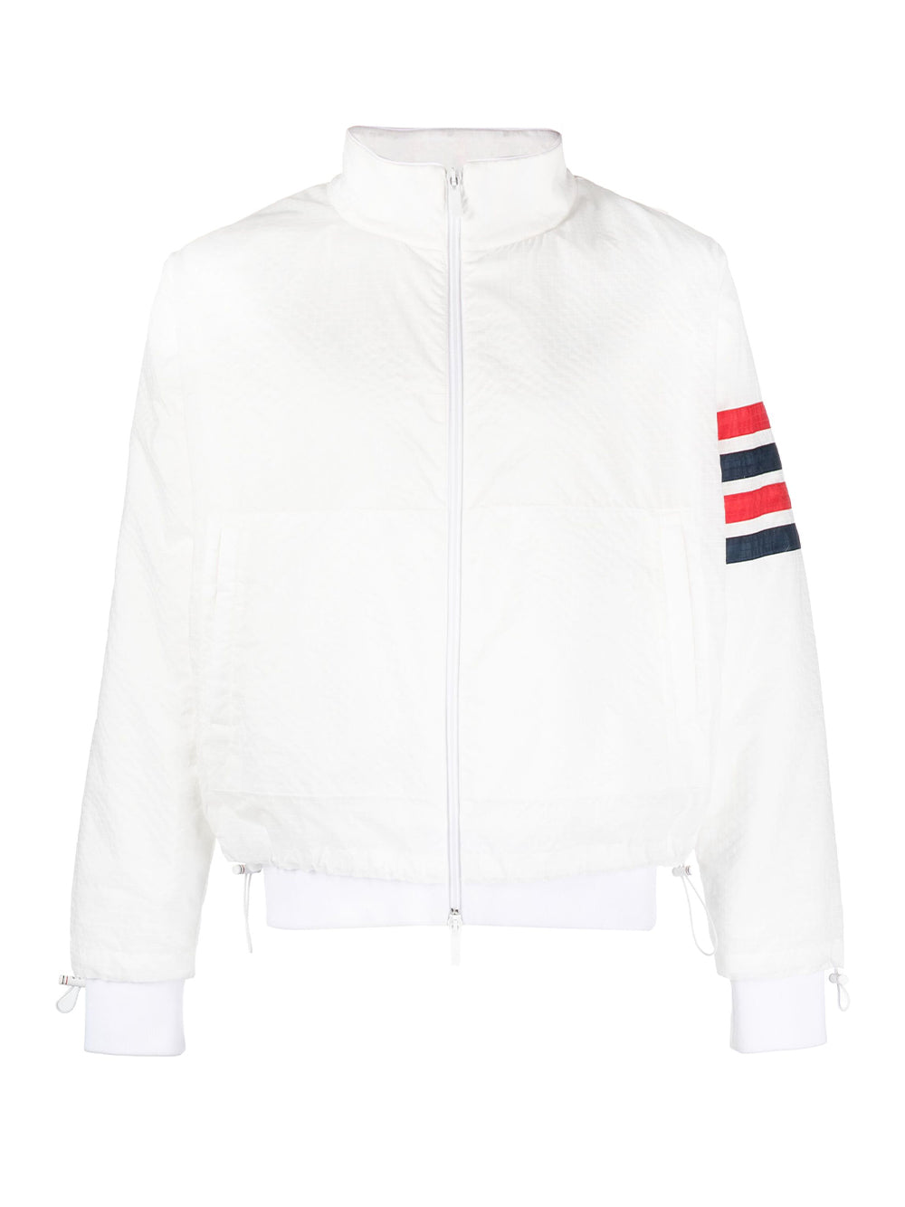 4-Bar Stripe Ripstop Jacket (White)