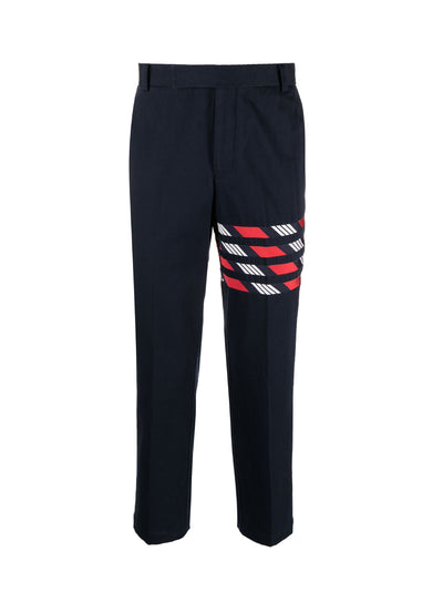 4-Bar Stripe Tailored Trousers (Red/White/Blue)