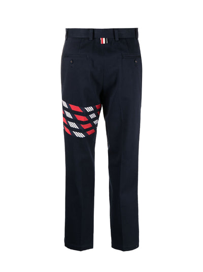 4-Bar Stripe Tailored Trousers (Red/White/Blue)