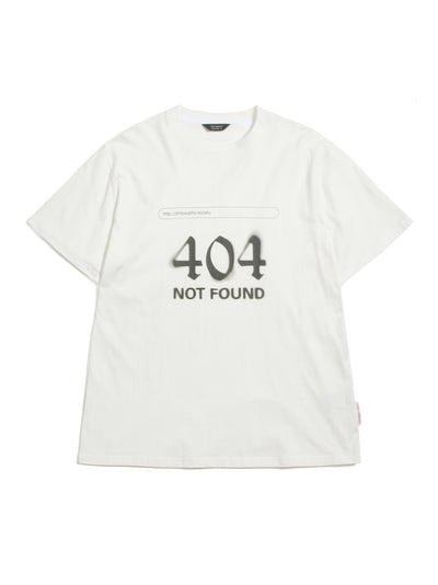 404 Not Found (Relaxed Fit-Tee) (White)