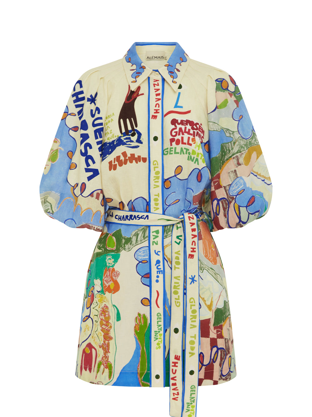 Nadia Mini Shirtdress Multi