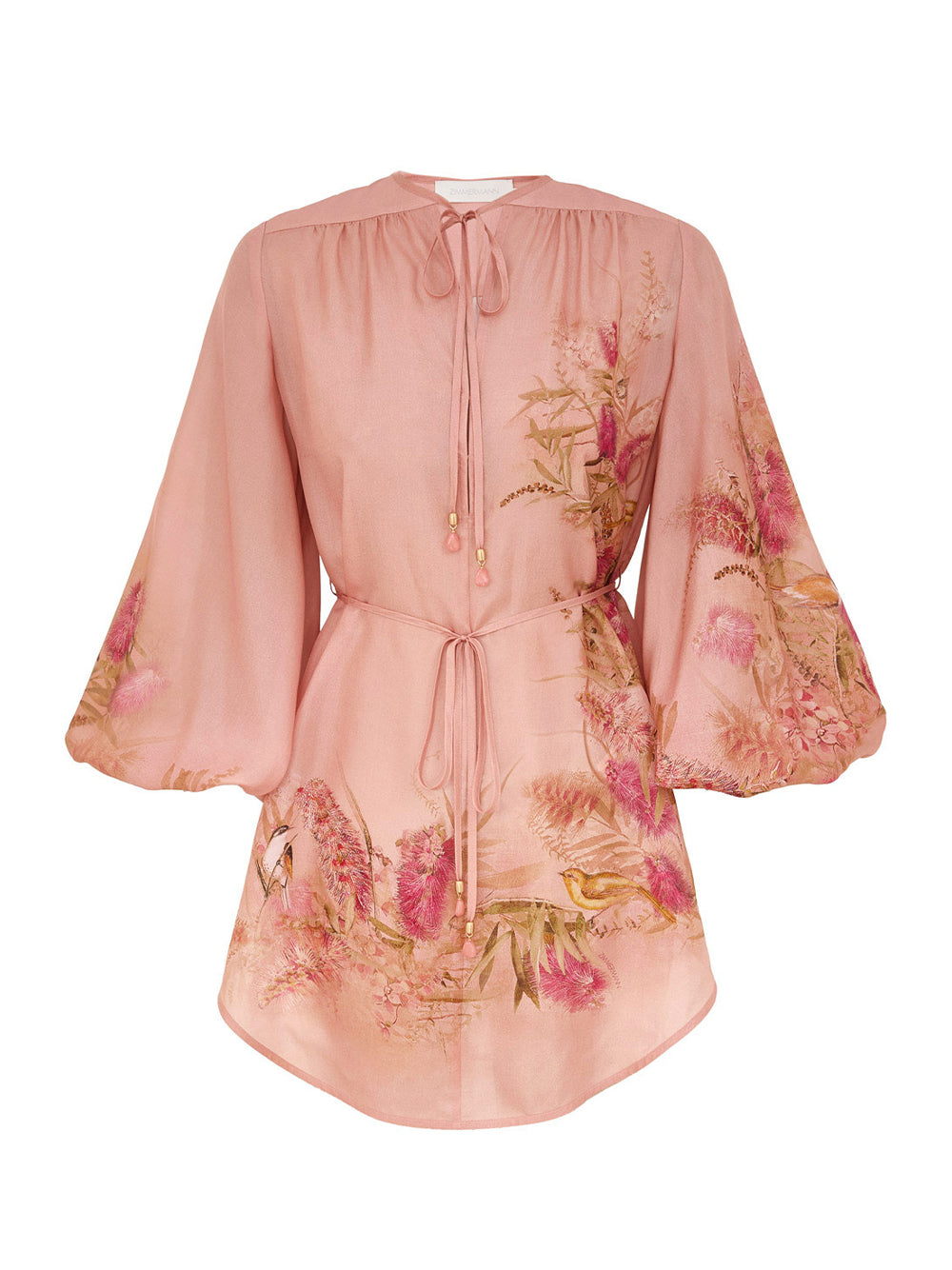 Cascadian Tunic Top Pink Botanical Floral