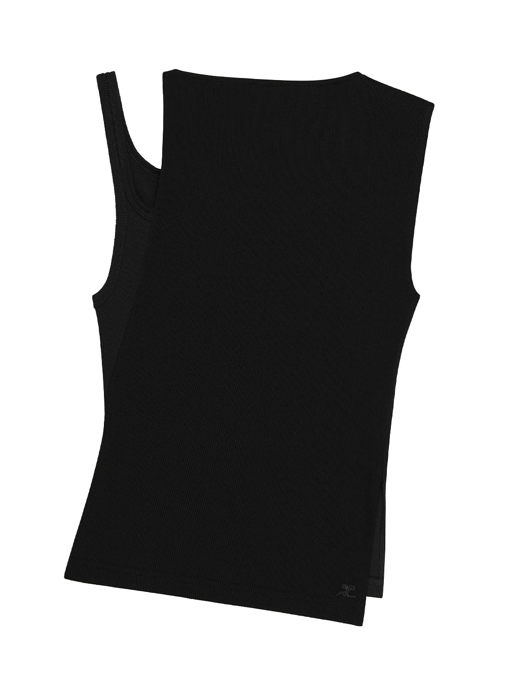 Transverse 90'S Rib Top Black