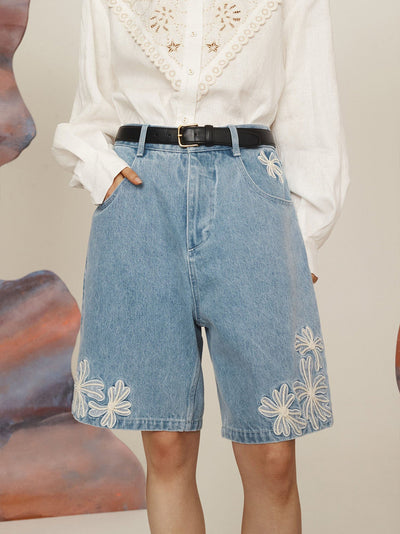 Charlene Denim Short Light Wash