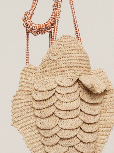 Horizon Raffia Fish Cross B Natural