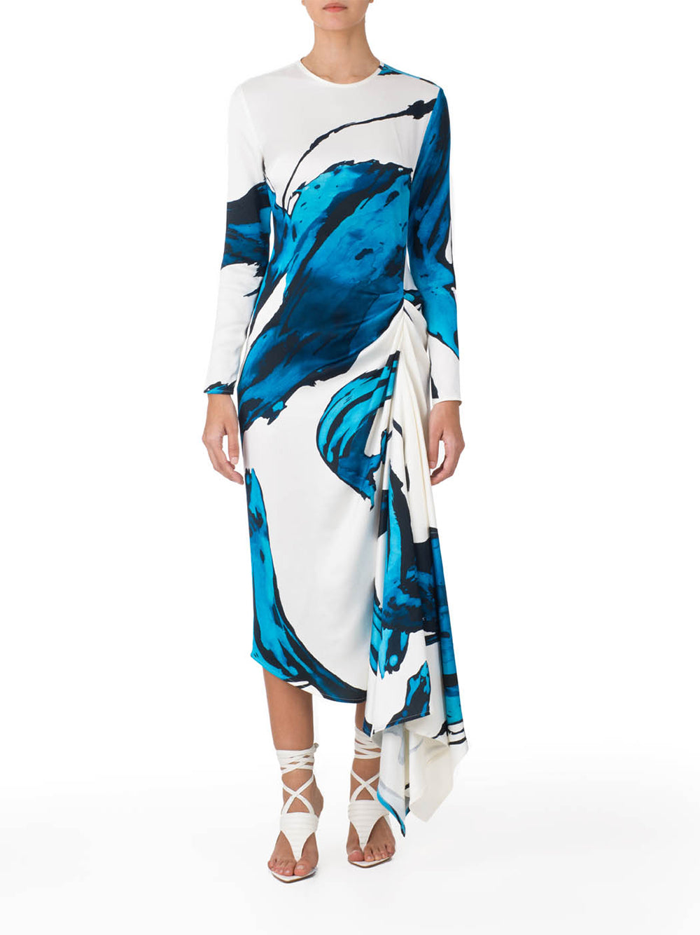 Ananya Dress Multi Abstract  Waves