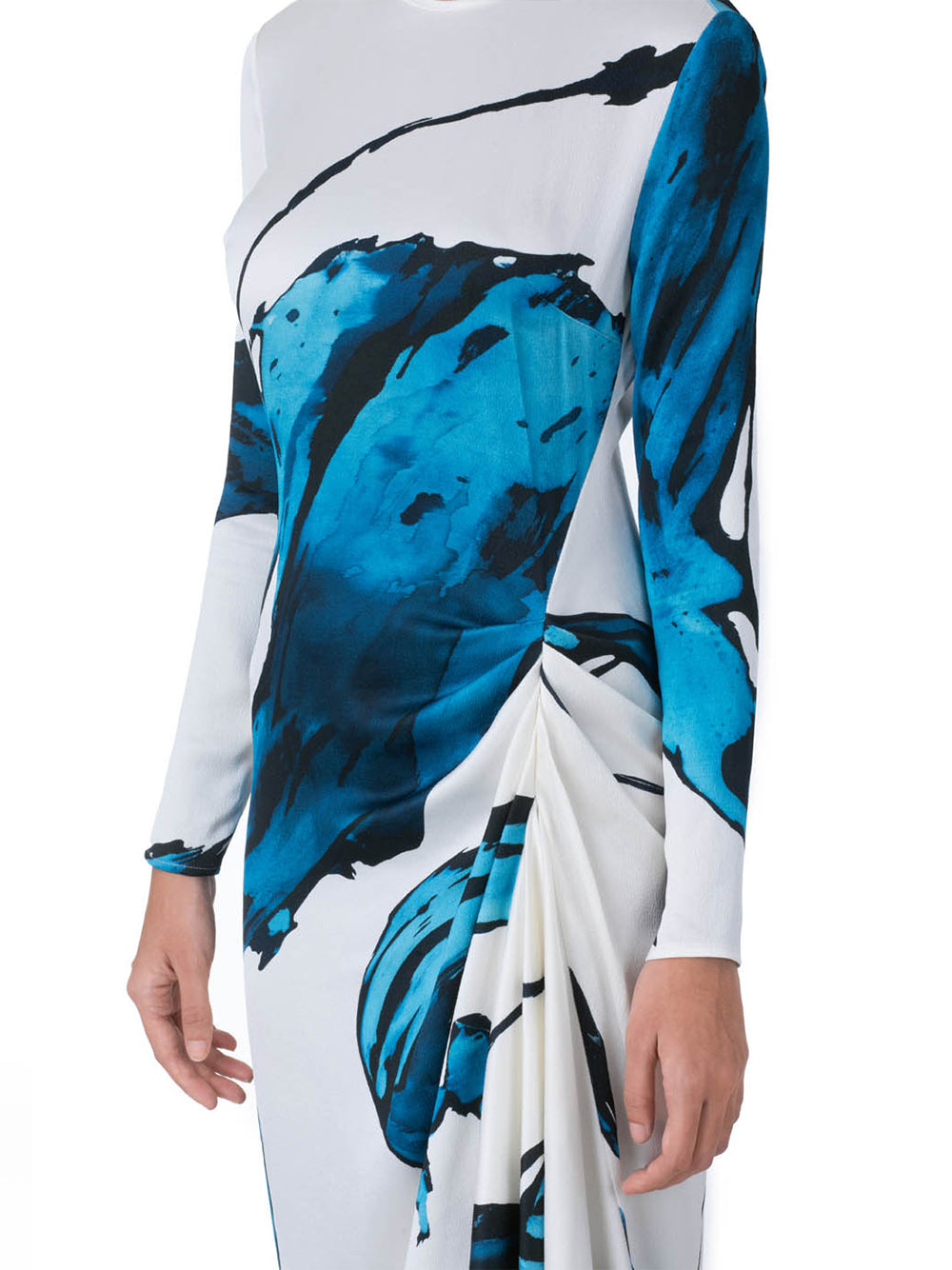 Ananya Dress Multi Abstract  Waves