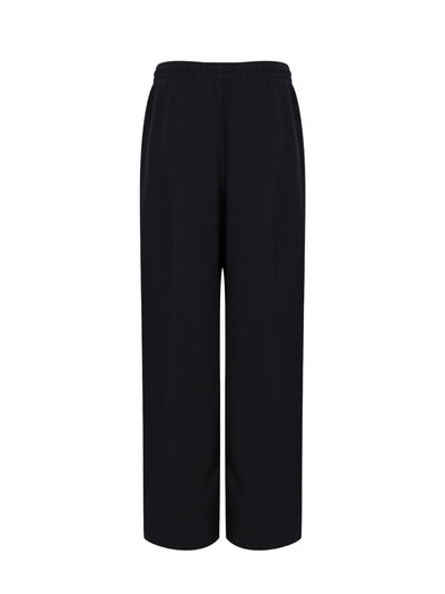 Sweatpant in Cotton Terry with Crystal Hotfix Drawcord (Black)