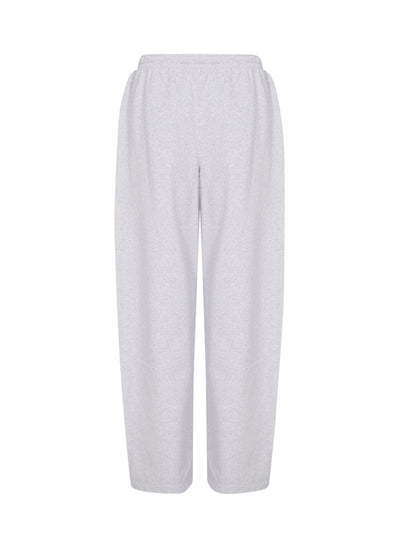 Sweatpant in Cotton Terry with Crystal Hotfix Drawcord (Light Heather Grey)