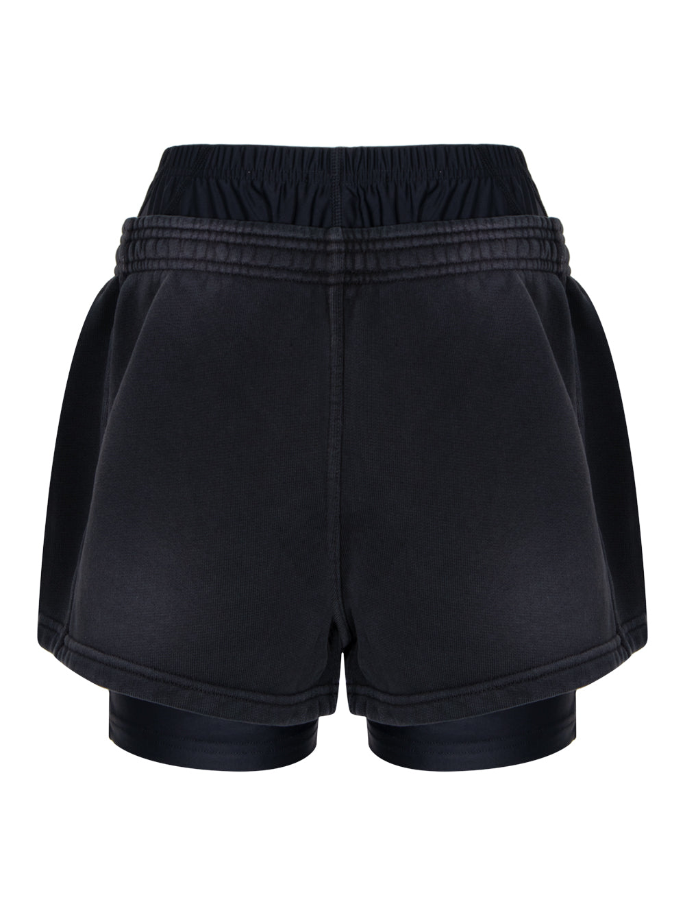 Pre-Styled Short with Boxer Brief (Washed Black)