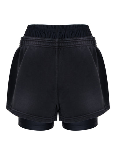 Pre-Styled Short with Boxer Brief (Washed Black)